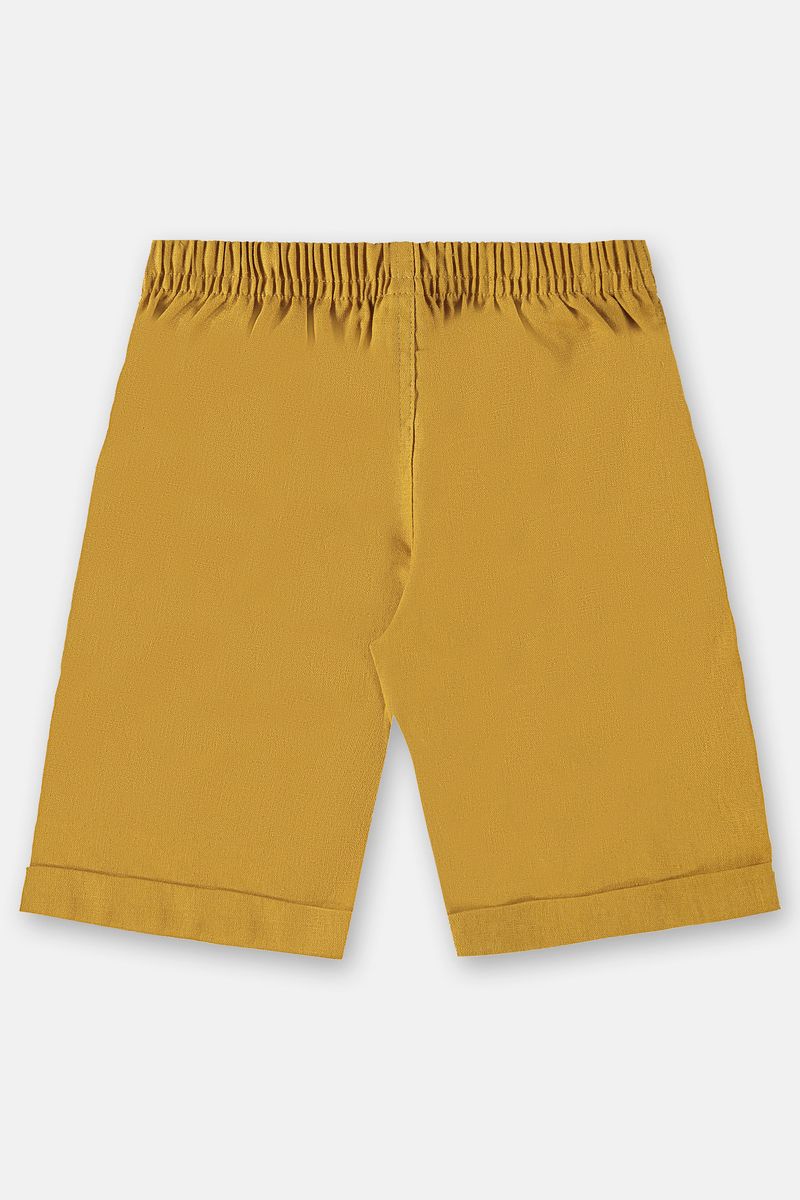 Up-Baby---Bermuda-em-Linho-para-Menino-Amarelo