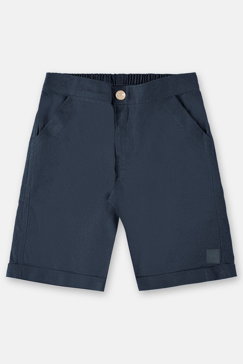 Up-Baby---Bermuda-em-Linho-para-Menino-Azul