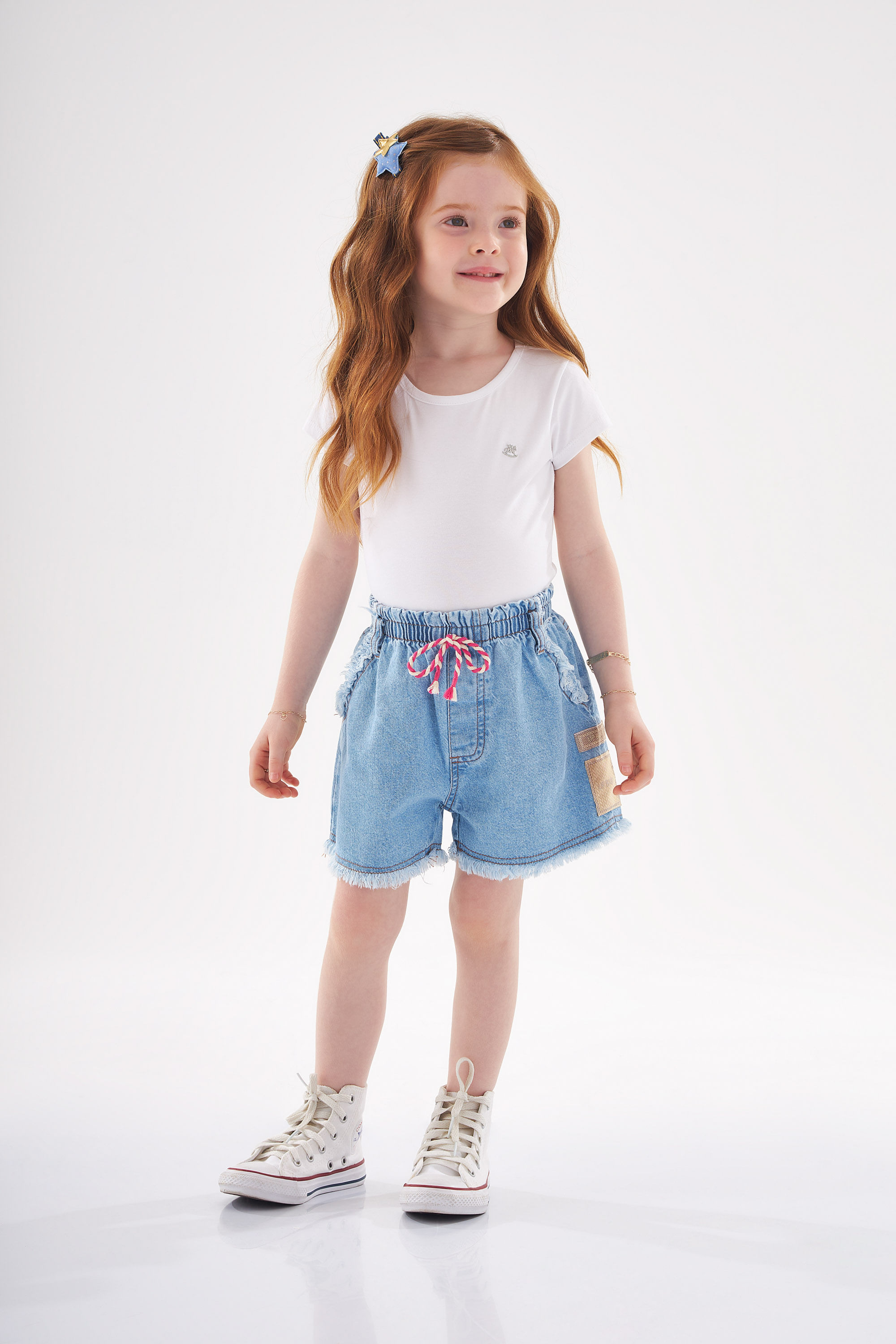 Short Jeans Infantil (Azul) Up Baby