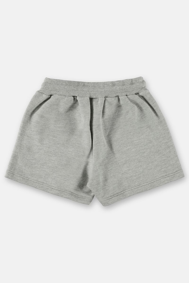 Up-Baby---Shorts-basico-infantil-menina-em-moletom-Cinza
