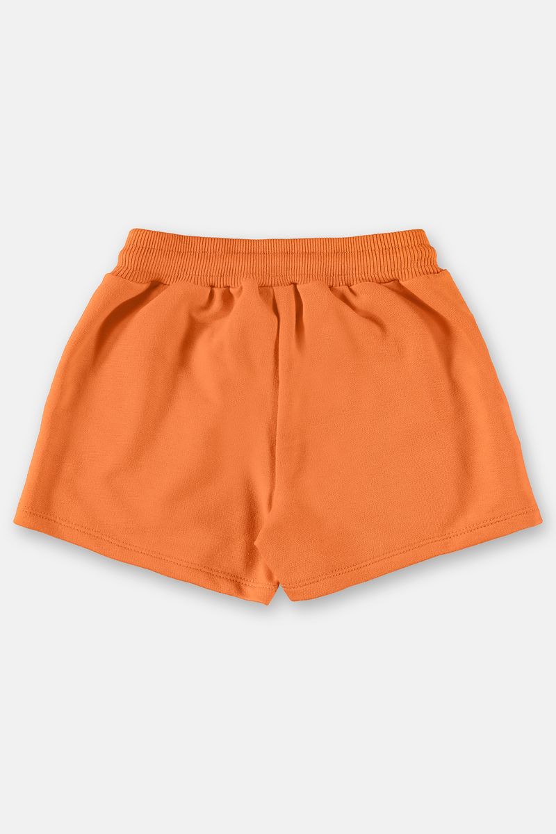 Up-Baby---Shorts-basico-infantil-menina-em-moletom-Laranja
