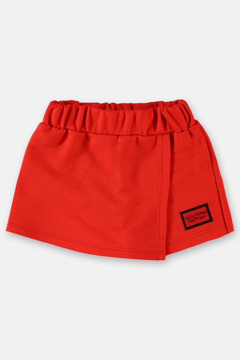 Up-Baby---Shorts-saia-basico-infantil-menina-em-moletom-Vermelho