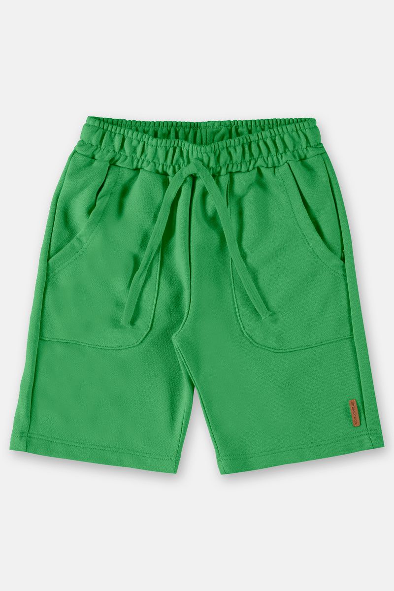 Up-Baby---Bermuda-Infantil-Basica-em-Moletom-Verde