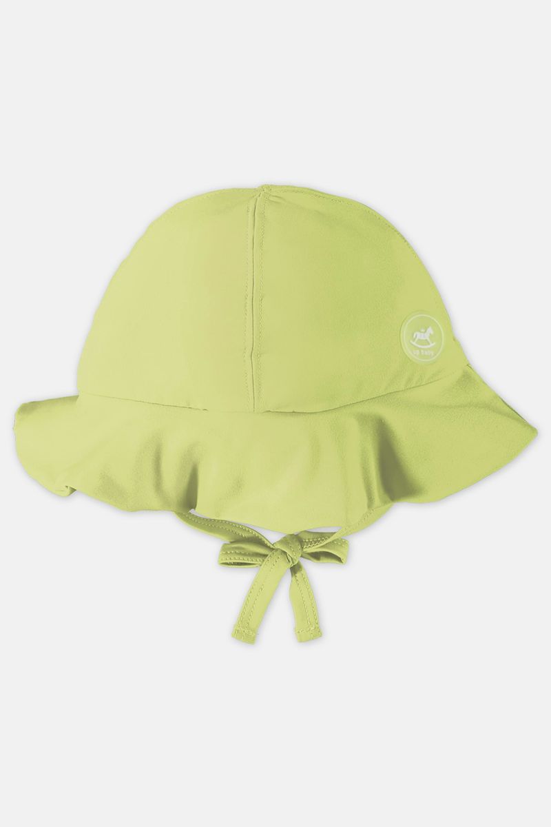 Chapeu-bebe-em-Malha-com-Protecao-UV-FPS--50--Verde--Up-Baby