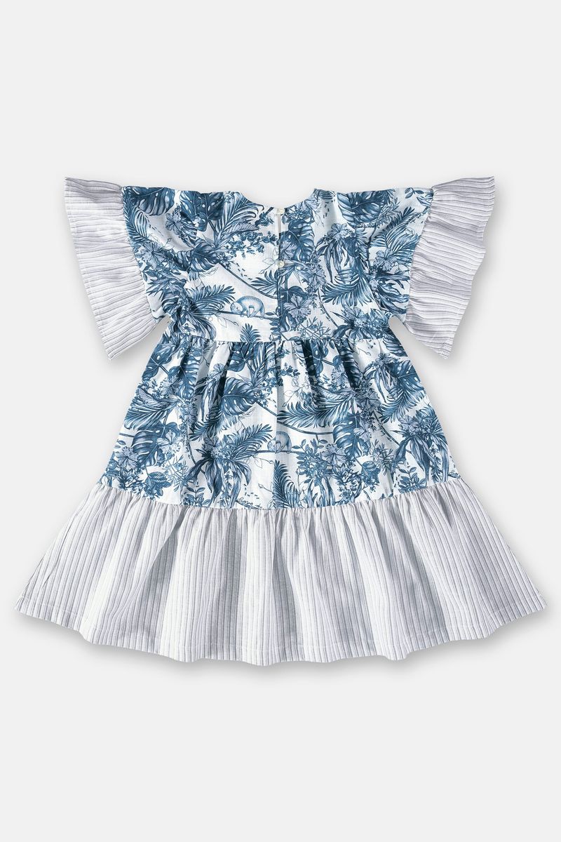 Vestido-Infantil-em-Tecido-Voil--Azul--Up-Baby