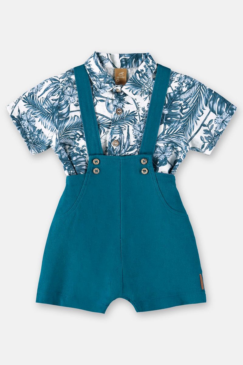 Conjunto-Jardineira-em-Linho-e-Body-Camisa-Bebe-Menino--Azul--Up-Baby