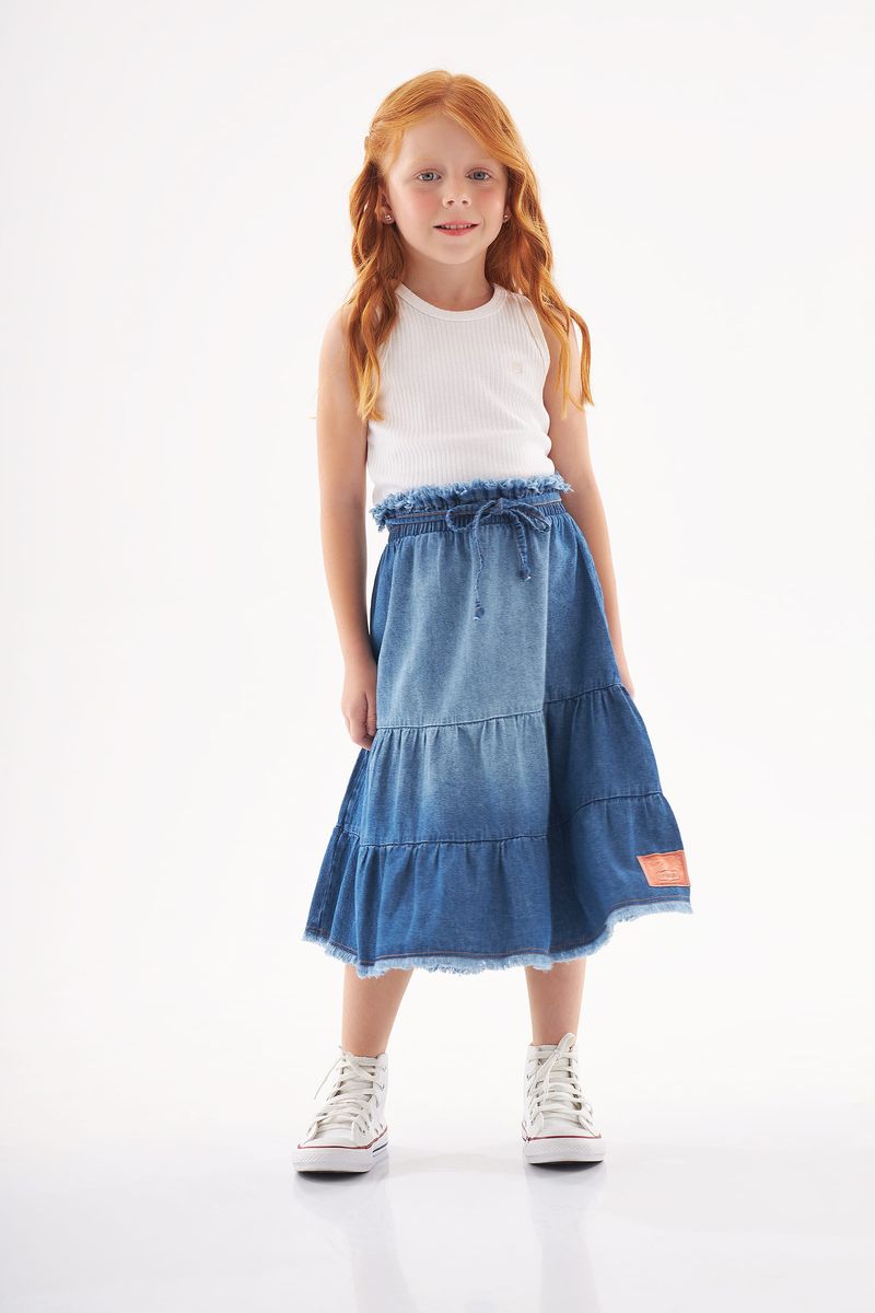 Saia-Midi-em-Jeans-Infantil--Azul--Up-Baby-