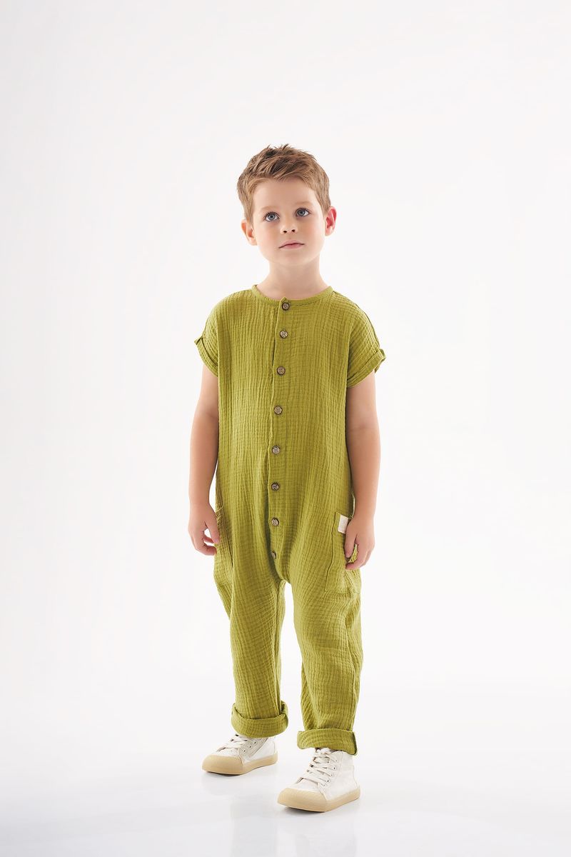 Up-Baby---Macacao-Sem-Manga-Infantil-para-Menino-Verde