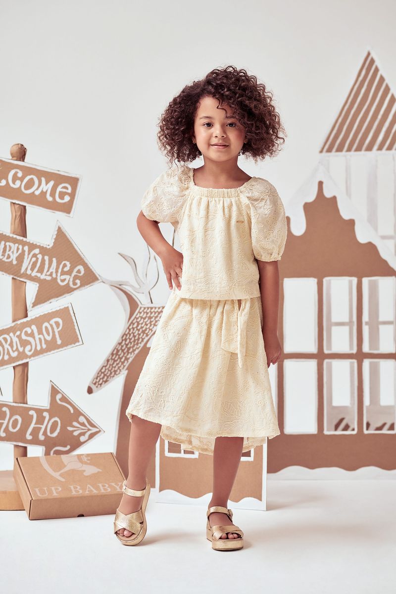 Conjunto-Infantil-com-Blusa-e-Saia-em-Laise--Branco--Up-Baby