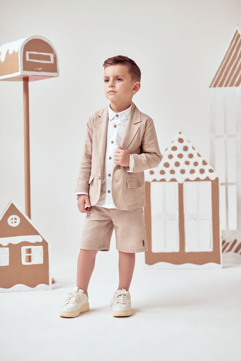 Blazer-Infantil-em-Linho--Marrom--Up-Baby