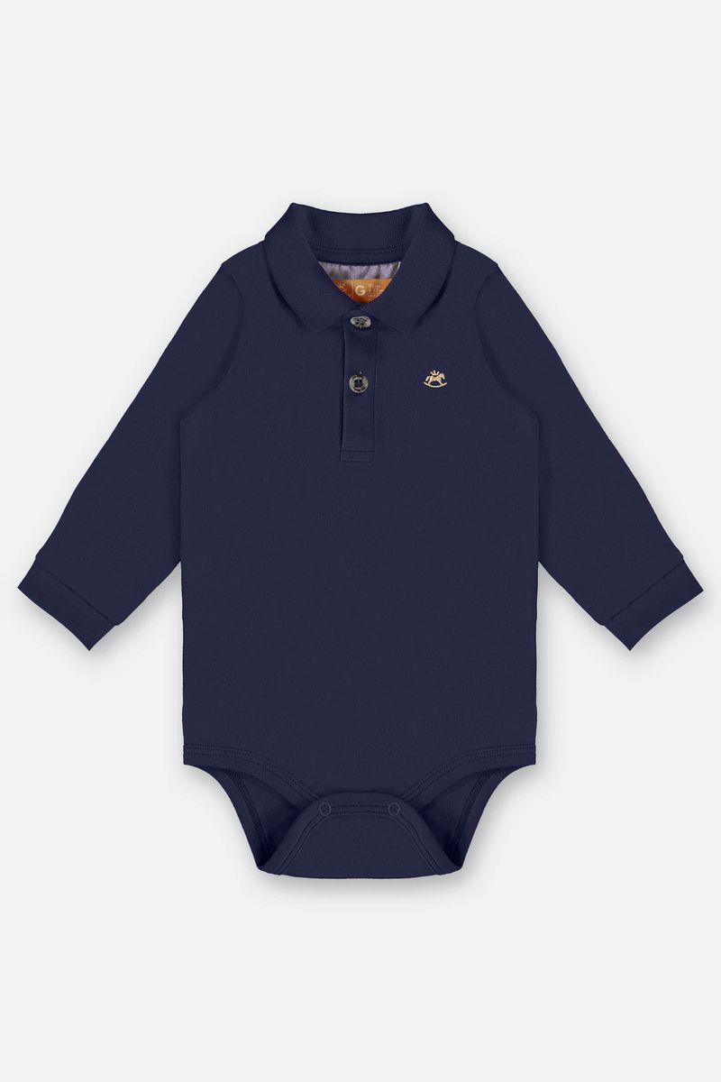 Body-Polo-Manga-Longa-para-Bebe-Menino--Azul--Up-Baby