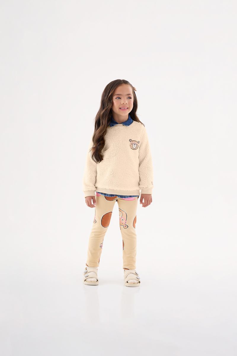 Conjunto-Blusao-e-Legging-Infantil-Menina--Bege--Up-Baby