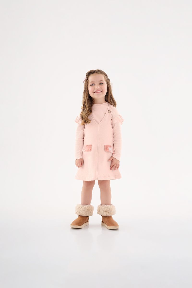 Conjunto-Blusa-e-Salopete-Infantil-Menina--Rosa--Up-Baby