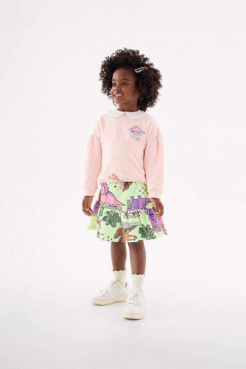 Conjunto-Blusao-e-Saia-Infantil-Menina--Rosa--Up-Baby