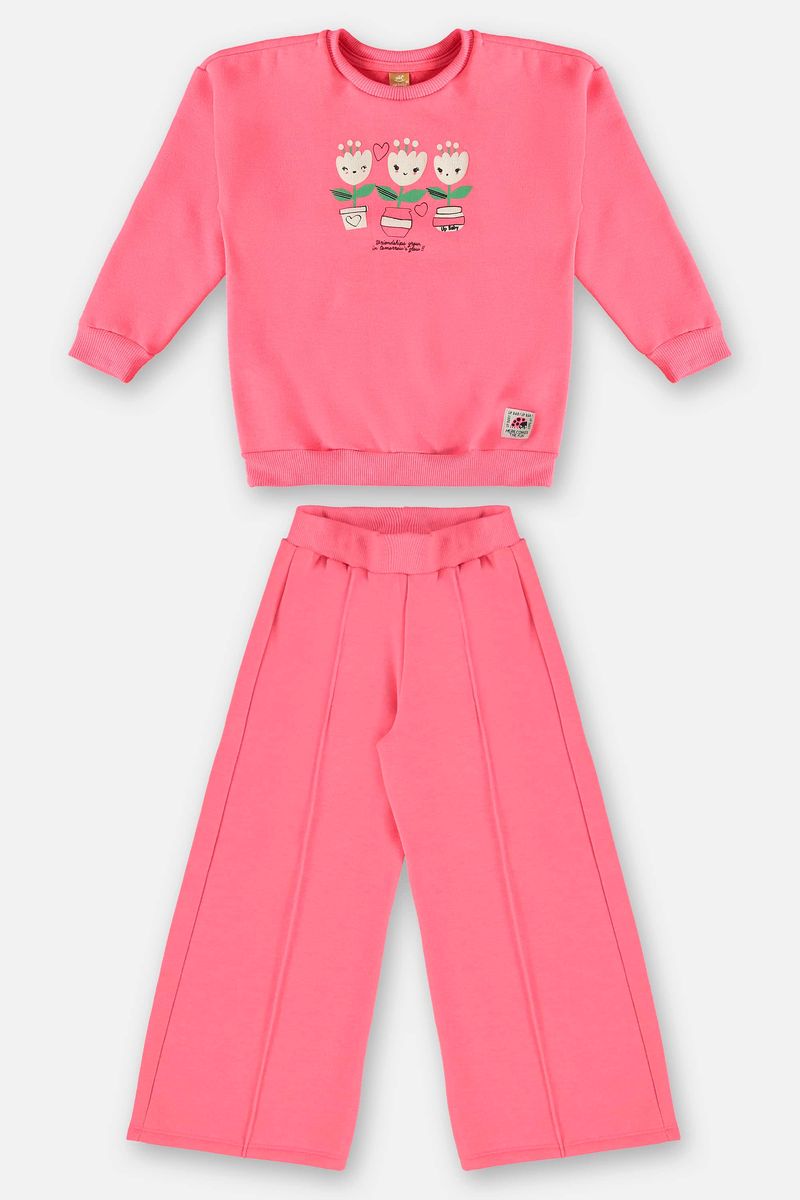 Conjunto-Blusao-e-Wide-Leg-Infantil-Menina--Rosa--Up-Baby