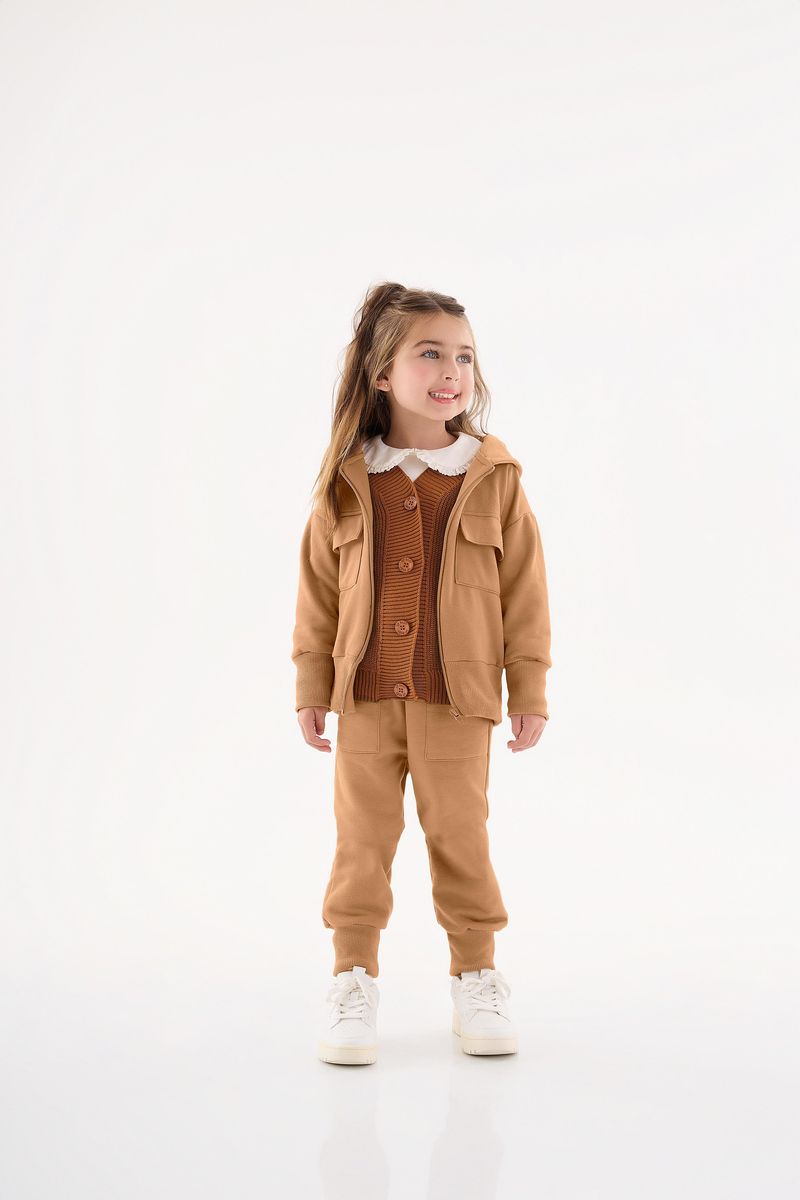 Conjunto-Jaqueta-e-Calca-Infantil-para-Menina--Marrom--Up-Baby