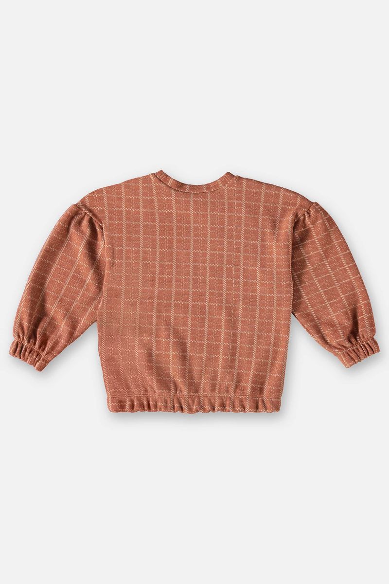 Conjunto-Blusao-e-Calca-em-Jacquard-Xadrez-Infantil-Menina--Marrom--Up-Baby
