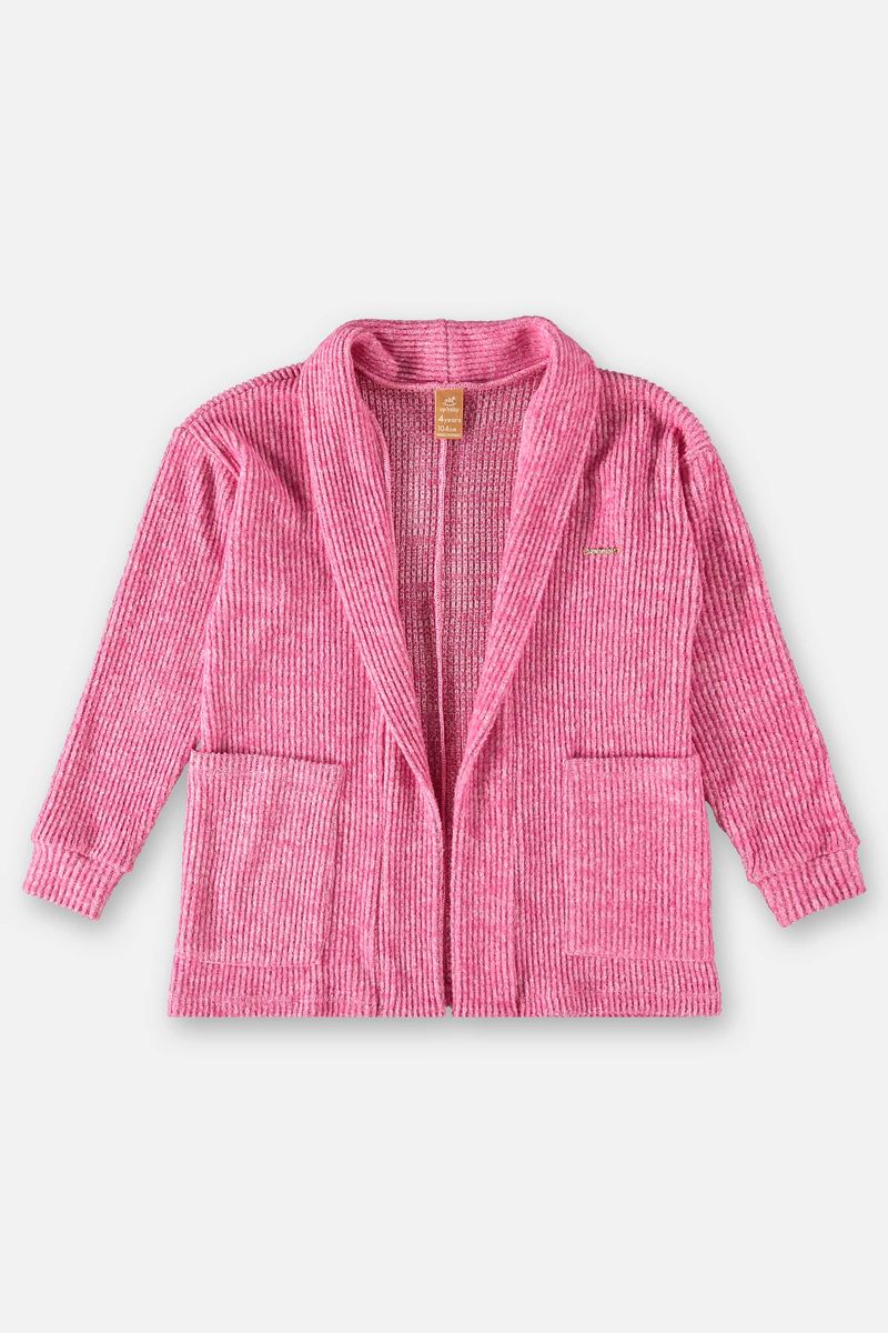 Cardigan-em-Material-Sintetico-Infantil-para-Menina--Rosa--Up-Baby