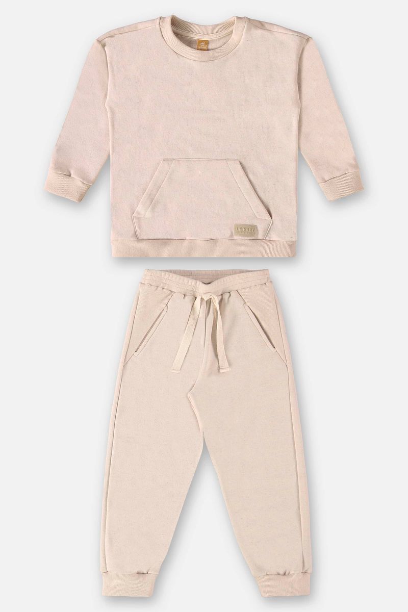 Conjunto-Blusao-e-Calca-Infantil-para-Menino--Bege--Up-Baby
