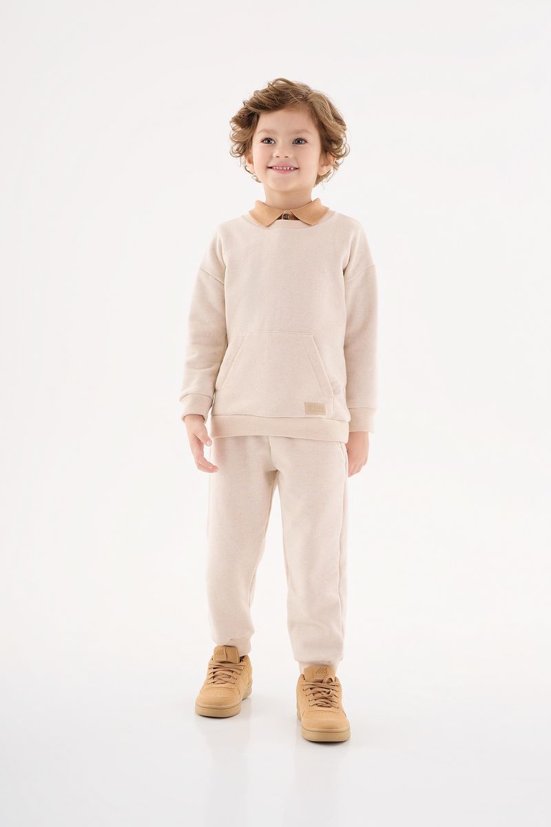 Conjunto-Blusao-e-Calca-Infantil-para-Menino--Bege--Up-Baby