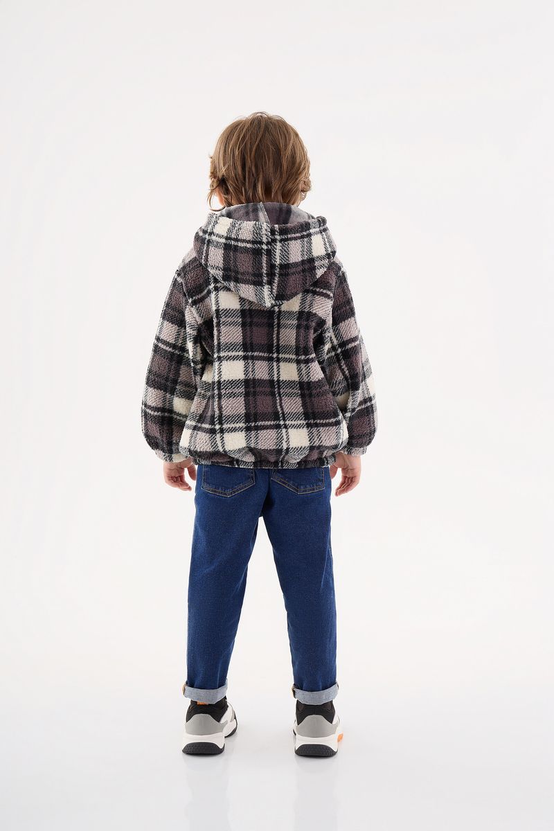 Blusao-Xadrez-Infantil-para-Meninos--Preto--Up-Baby