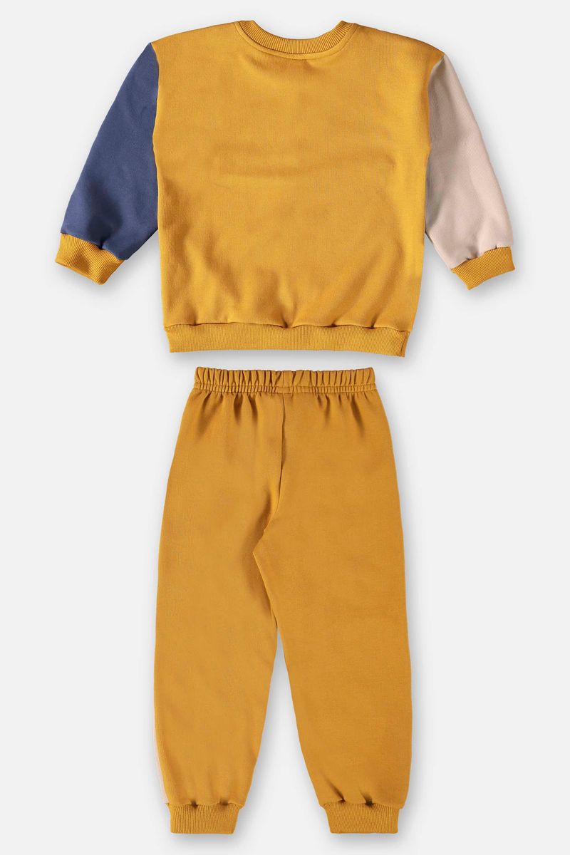 Conjunto-Blusao-e-Calca-Infantil-Menino--Amarelo--Up-Baby