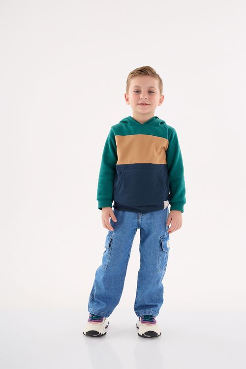 Casaco em Moletom Infantil Menino (Verde) Up Baby