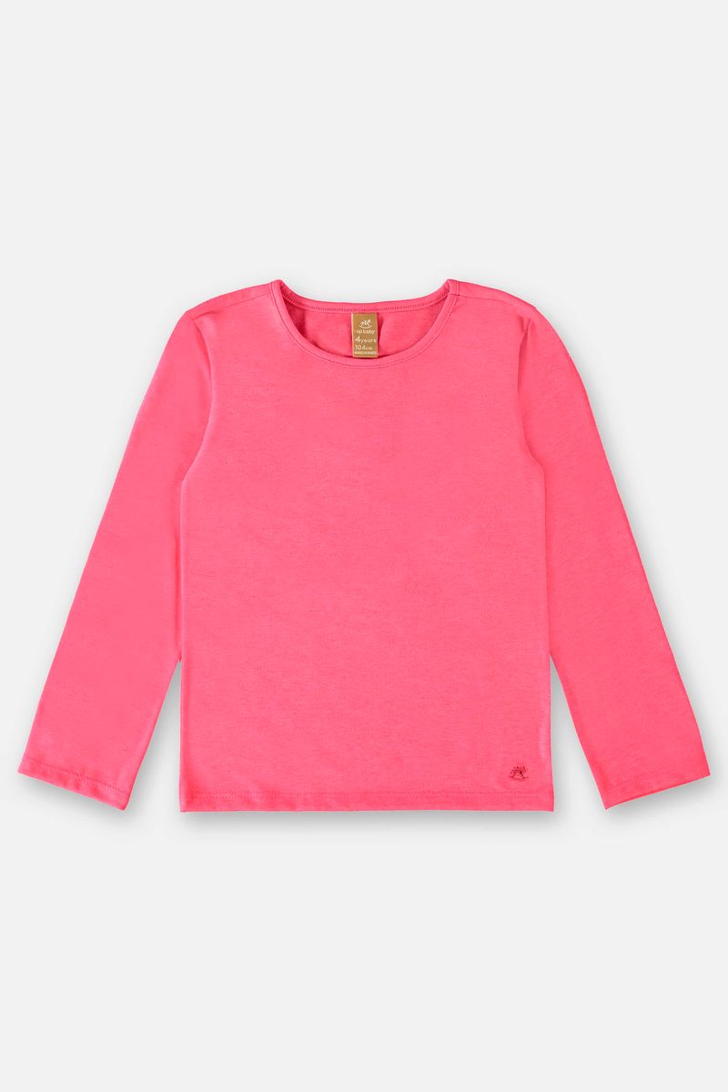 Blusa-Manga-Longa-em-Cotton-Infantil-Menina--Rosa-Pink--Up-Baby