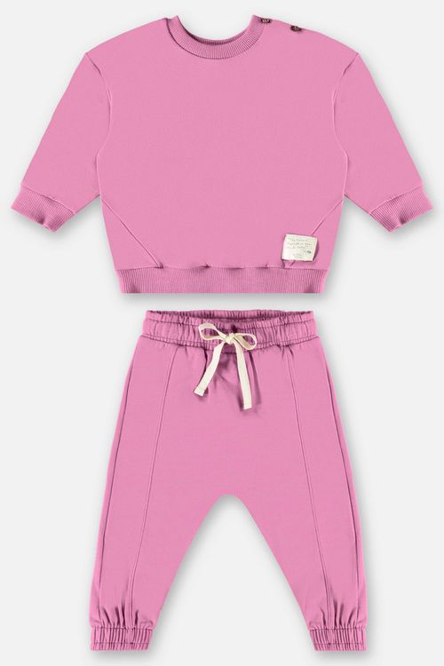 Conjunto Blusão e Calça Unissex para Bebê (Roxo) Up Baby