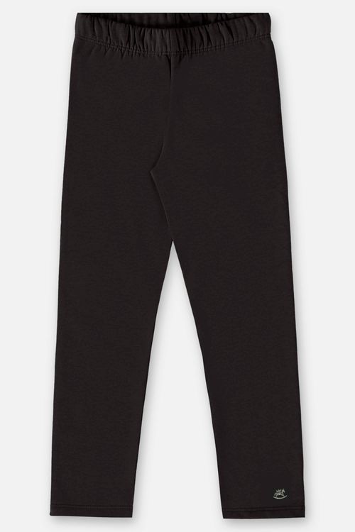 Calça Legging em Molecotton Infantil Menina (Preto) Up Baby