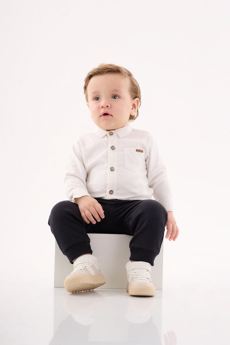 Body-Camisa-Manga-Longa-para-Bebe-Menino--Off-White--Up-Baby