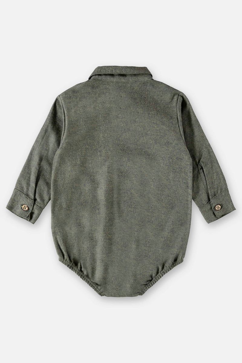 Body-Camisa-Manga-Longa-para-Bebe-Menino--Verde--Up-Baby
