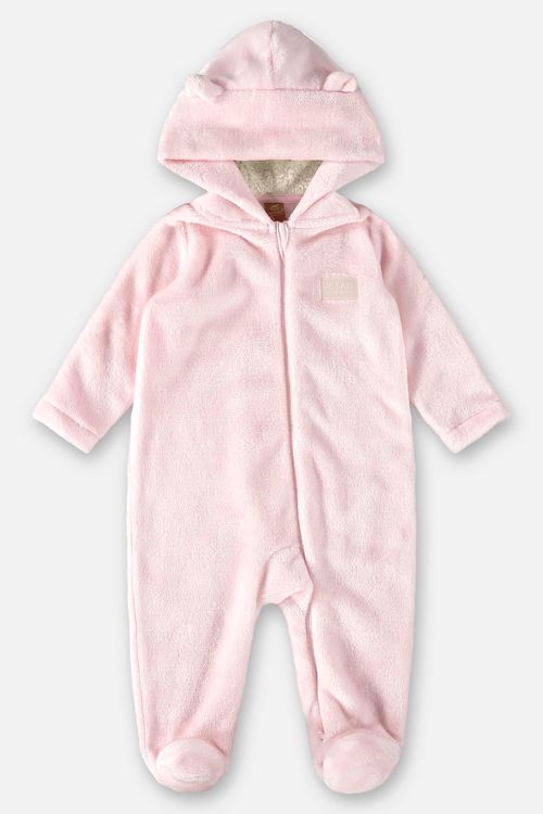 Macacão em Material Sintético Unissex para Bebê (Rosa) Up Baby