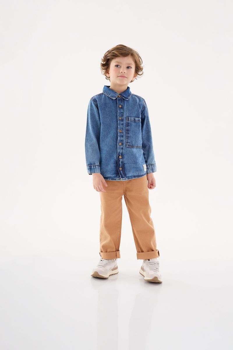 Camisa-Jeans-Infantil-Menino--Azul--Up-Baby