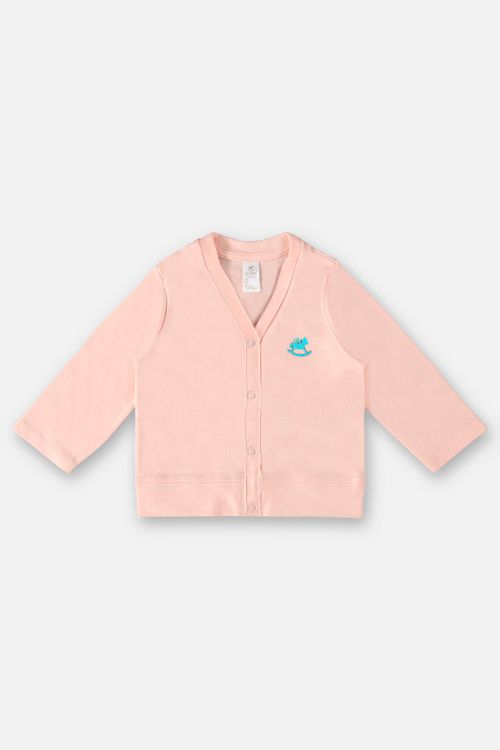 Casaco Básico em Suedine Unissex para Bebê (Rosa) Up Baby