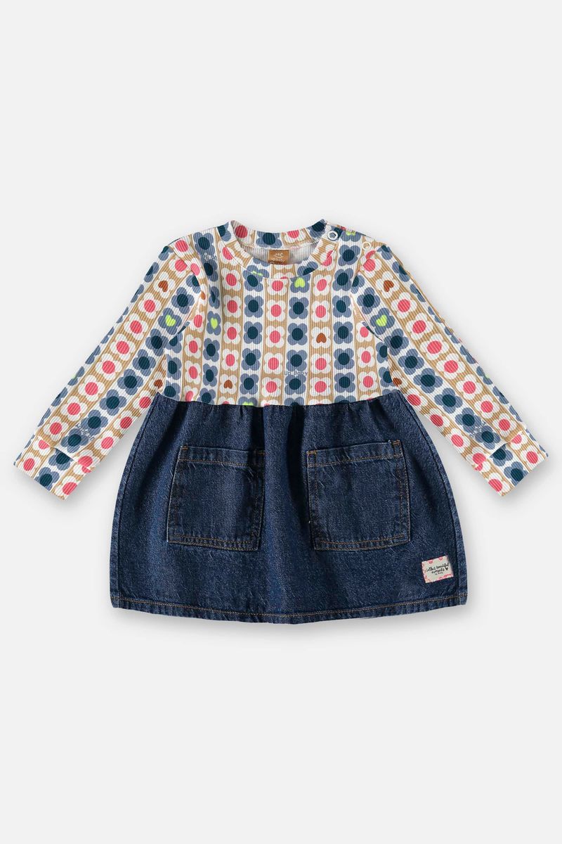 Vestido-Para-Bebe-Menina--Azul--Up-Baby