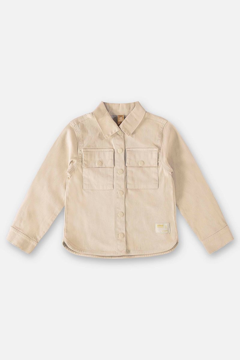 Camisa-Manga-Longa-Infantil-Menina--Bege--Up-Baby