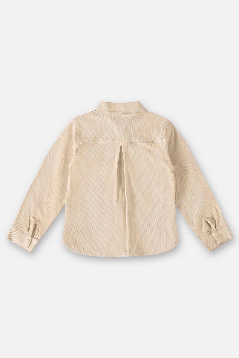 Camisa-Manga-Longa-Infantil-Menina--Bege--Up-Baby