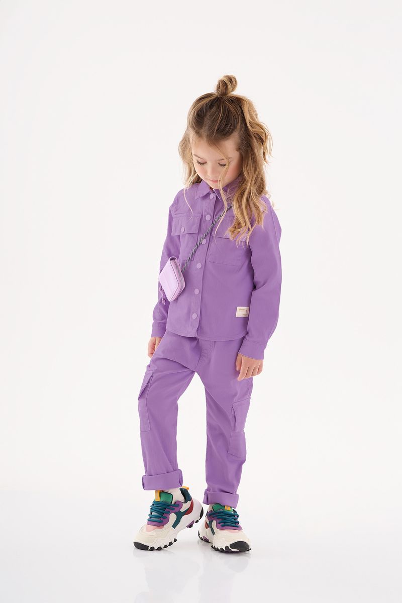 Calca-em-Sarja-Infantil-Menina--Roxo--Up-Baby
