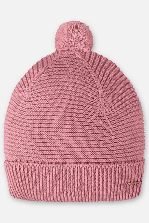 Touca em Tricô para Bebê Menina (Rosa) Up Baby