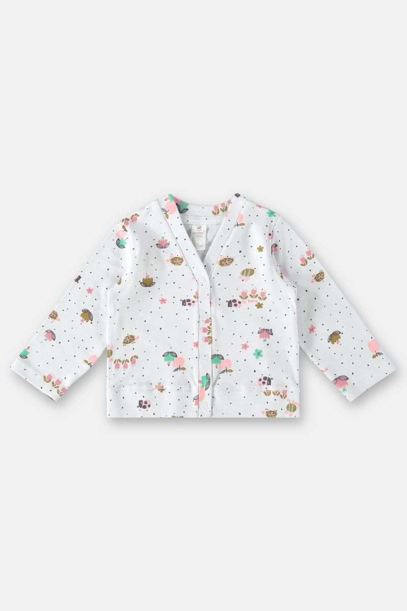 Cardigan-em-Suedine-para-Bebe-Menina--Branco--Up-Baby