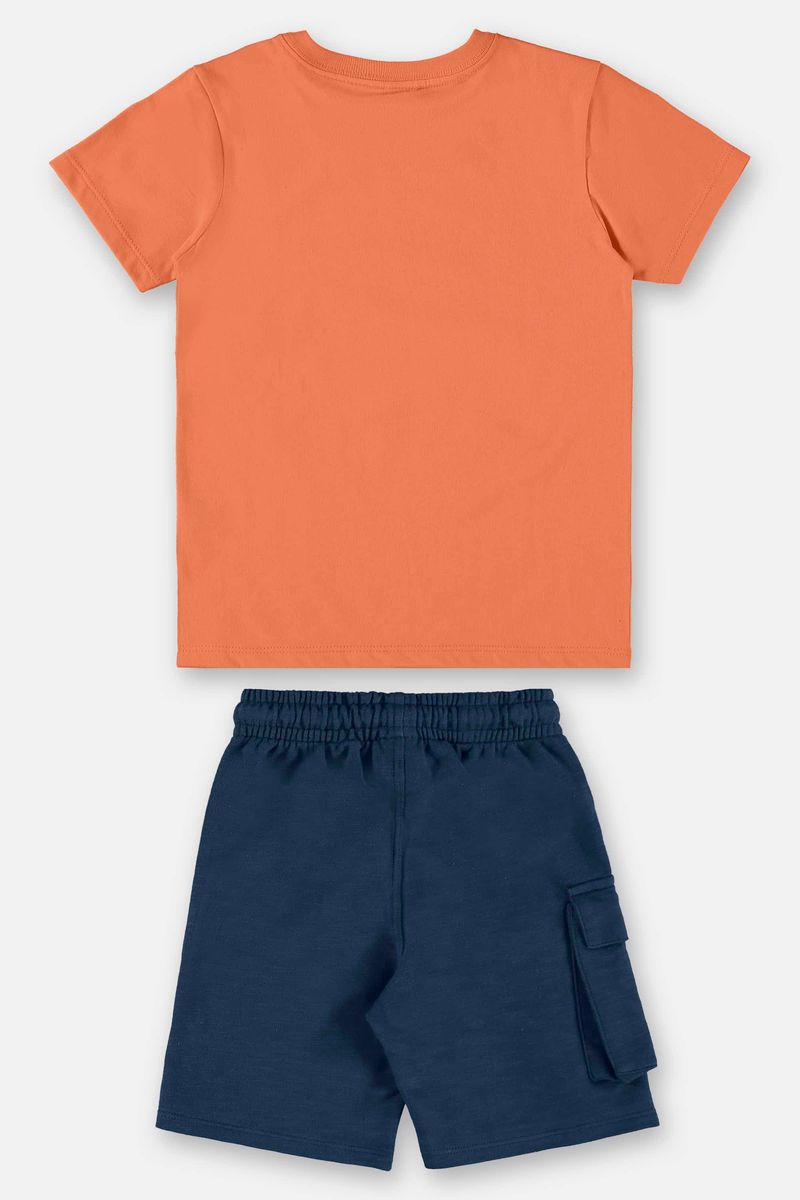 Conjunto-Infantil-para-Menino-com-Camiseta-e-Bermuda--Laranja--Up-Baby