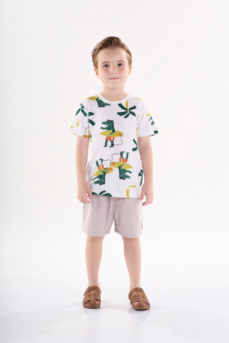 Conjunto-Infantil-Estampado-para-Meninos--Branco--Up-Baby