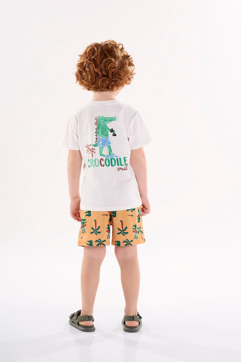 Conjunto-Infantil-para-Menino-com-Camiseta-e-Bermuda--Off-White--Up-Baby