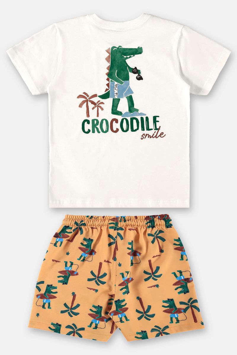 Conjunto-Infantil-para-Menino-com-Camiseta-e-Bermuda--Off-White--Up-Baby