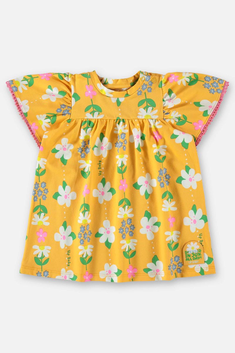 Vestido-em-Cotton-para-Bebe--Laranja--Up-Baby