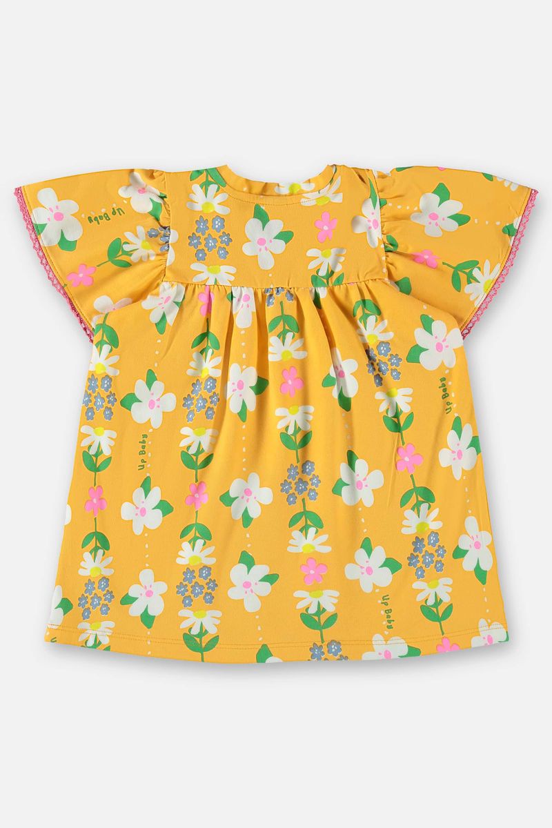 Vestido-em-Cotton-para-Bebe--Laranja--Up-Baby
