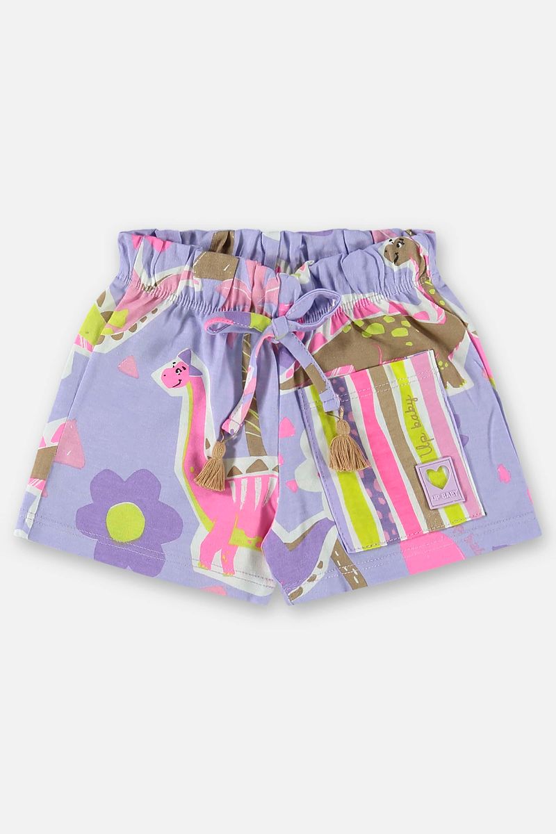Conjunto-para-Bebe-Menina-com-Body-e-Short--Roxo--Up-Baby