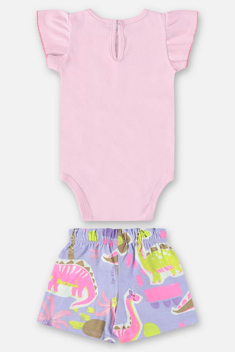 Conjunto-para-Bebe-Menina-com-Body-e-Short--Roxo--Up-Baby