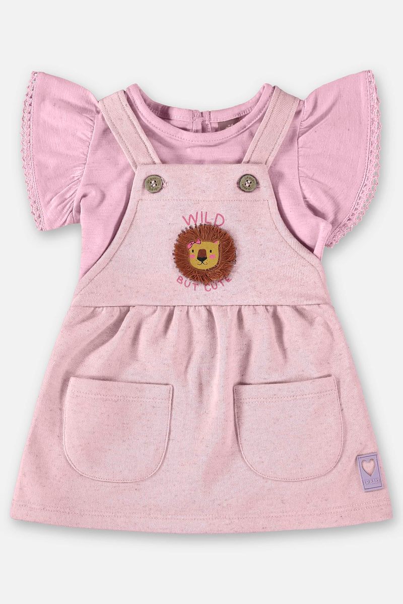 Conjunto-Body-e-Salopete-para-Bebe-Menina--Roxo--Up-Baby